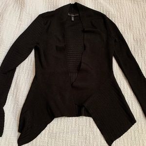 Women’s Black Open Cable Sweater sz XS